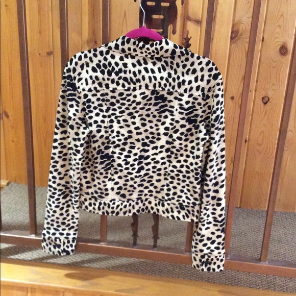 PARIS PARIS CHEETAH PRINT BUTTON UP BLAZER - Picture 7 of 7